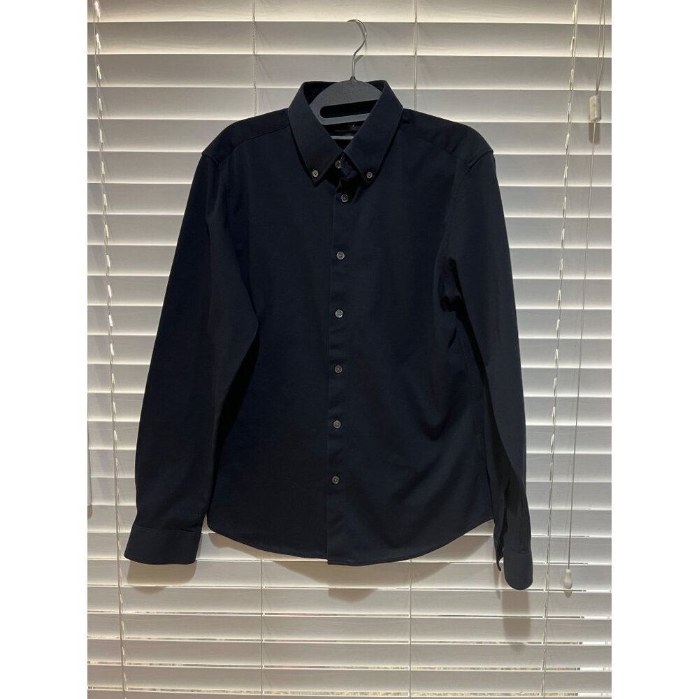 Theory Long Sleeve Button Up Polo Shirt‎ - Size M